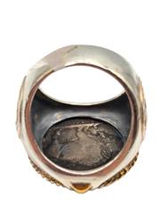 Buffalo Nickel Coin Silver Ring 925 Silver 14.52dwt Size:10